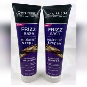 John Frieda Frizz Ease Replenish & Repair Nourishing Shampoo 8.45 FL Oz. X2